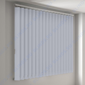 Вертикальные тканевые жалюзи Сиде блэкаут серый - фото на окне