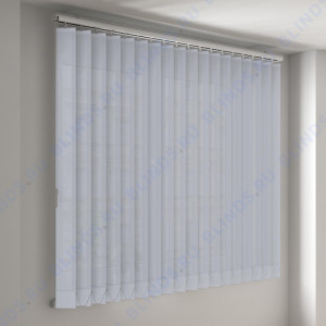 Вертикальные тканевые жалюзи Сиде серый - фото на окне