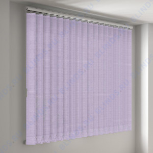 Вертикальные тканевые жалюзи Сиде сиреневый - фото на окне