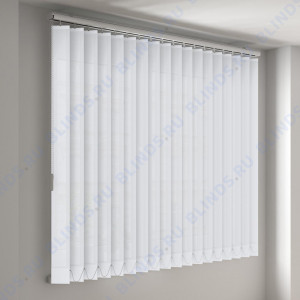 Вертикальные тканевые жалюзи Сиде белый - фото на окне