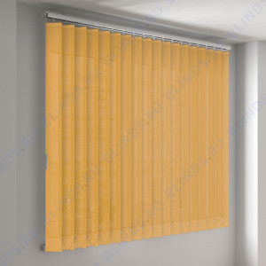 Вертикальные тканевые жалюзи Сиде желтый - фото на окне