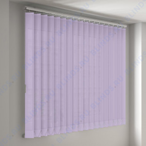 Вертикальные тканевые жалюзи Шёлк сиреневый - фото на окне