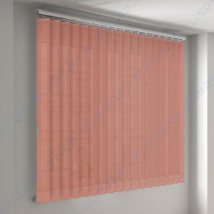 Вертикальные тканевые жалюзи Сфера оранжевый - фото на окне
