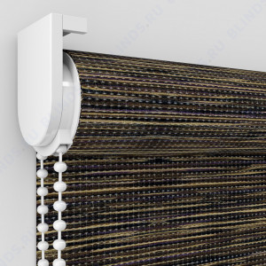 Рулонные шторы Louvolite Сафари коричневый - фото механизма
