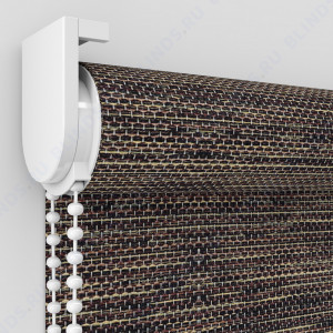 Рулонные шторы Louvolite Сатара коричневый - фото механизма