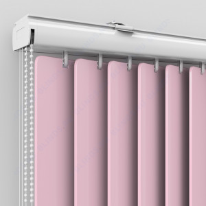 Вертикальные пластиковые жалюзи Стандарт розовый - фото механизма