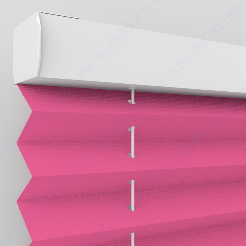 Штора плиссе тканевая Ноктюрн блэкаут розовый - фото механизма
