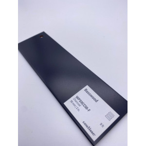 Горизонтальные деревянные жалюзи Coulisse 50 мм угольный WPS9CC50-F Charcoal - фото материала