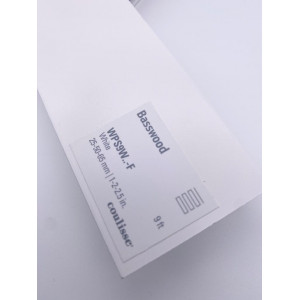 Горизонтальные деревянные жалюзи Coulisse 50 мм белые WPS9W-F White - фото материала