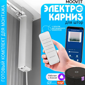 Электрокарниз MOOVET FD82 E5 WiFi готовые комплекты - фото механизма