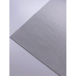 Рулонные шторы Coulisse Скрин 3001-03 Chalk Soft Grey 1% серый - фото на окне