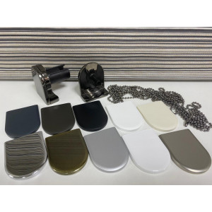 Рулонные шторы Coulisse Скрин SCR-3001-03 Chalk Soft Grey  1% светло-серый - фото материала
