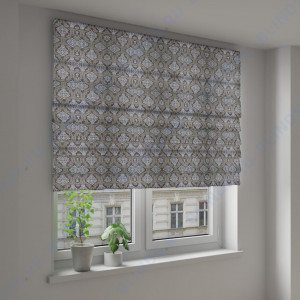Римские шторы Франческа светло-коричневый - фото на окне