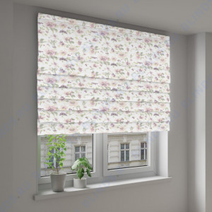 Римские шторы Wonderland розовый - фото на окне